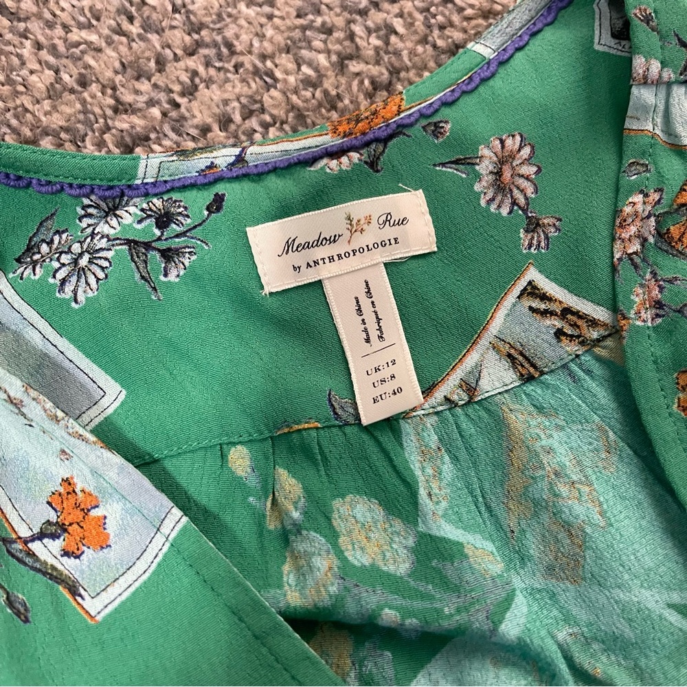 Anthropology Meadow Rue Bon Voyage Blouse - Picture 3 of 4